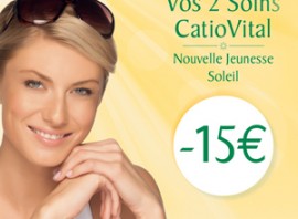 promotion sur 2 soins catiovital de mary cohr